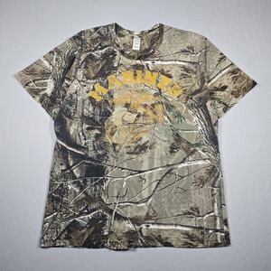 Marines Code Five Realtree AP Camouflage Hunting Outdoor Tee 100% Cotton Large